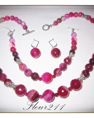 SET- AGATE FATETATE FUCSIA