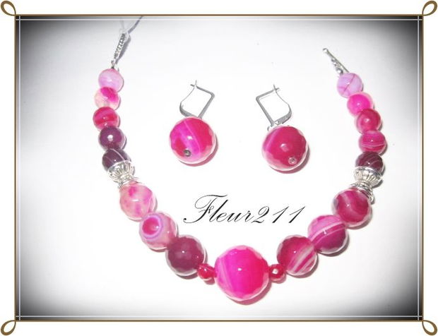 SET- AGATE FATETATE FUCSIA