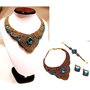 Set " albastru auriu"
