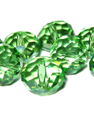 Cristale din sticla, 6x4 mm, crisolit