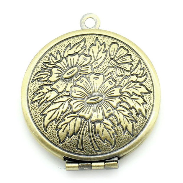 1b pandantiv locket box bronz 32x27mm BZLAK 07