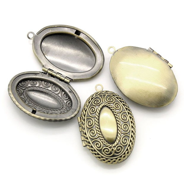 1b pandantiv locket box bronz 42x28mm BZLAK 10