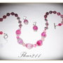 SET- AGATE FATETATE FUCSIA- 3- RETINUT