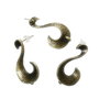 2b tortite cercei bronz  '' S '' 23x13mm BZLAK 13