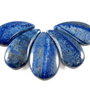 4748 - SET Pandantiv, 5 piese picatura / lacrima, virgula, lapis lazuli