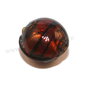 Margele de lampa, foil, 12 mm, maro