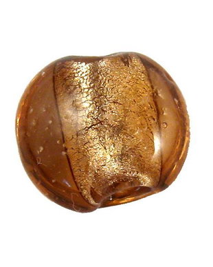 Margele de lampa, foil, 12 mm, maro