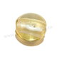 Margele de lampa, foil, 12 mm, galbene