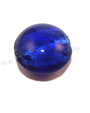 Margele de lampa, foil, 11 mm, albastre