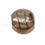 Margele de lampa, foil, 12 mm, gri inchis