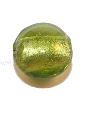 Margele de lampa, foil, 12 mm, verzi