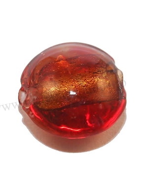 Margele de lampa, foil, 12 mm, maro roscat