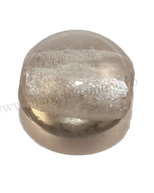 Margele de lampa, foil, 12 mm, gri