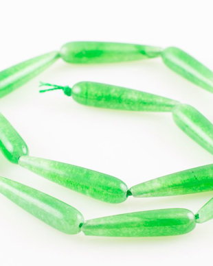 JA1072 Picaturi jad verde 30x7mm