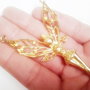 1b pandantiv / conector zamak aurit tinkerbell 80mm x 50mm