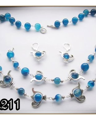 SET- AGATE ALBASTRE