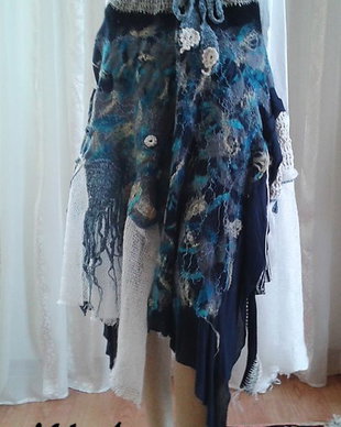 Fusta Boho Chic Swirling Waters