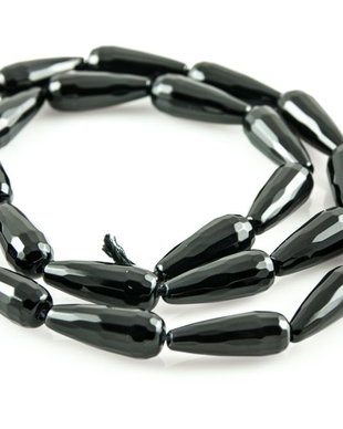 OP1081 Onix picaturi fatetate 16x11.5mm