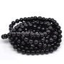10b perle sticla, negre 4mm (PRCO 01)