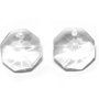 Pandantiv din sticla, cristal, 14x8 mm