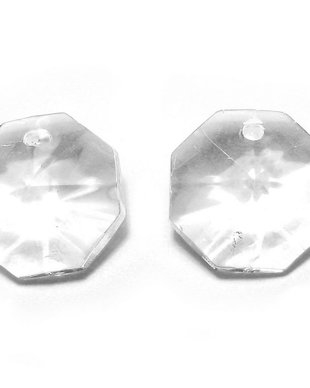 Pandantiv din sticla, cristal, 14x8 mm