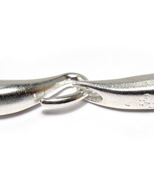 Inchizatoare carlig, argintie, 46x8x8 mm