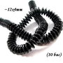 4158 - 10 buc Margele onix discuri negru