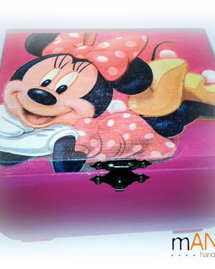 Cutie lemn pentru fetite: Minnie