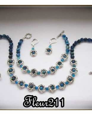 SET AGATE FATETATE ALBASTRE