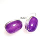 Cercei “Elegantly Waved”, agate mov