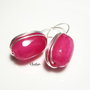 Cercei “Elegantly Waved”, fuchsia