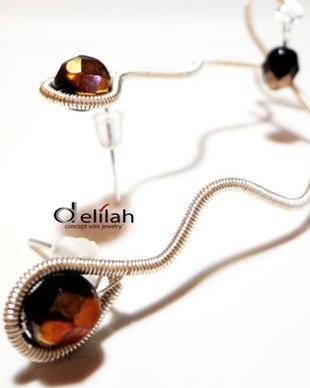 Cercelusi "coffee", earcuff