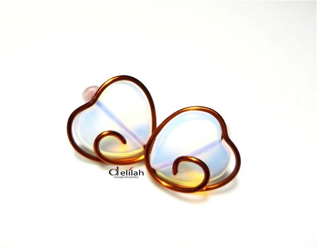 Heart Copper Earrings