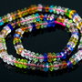 C1098 Cristal rondele fatetate neregulate, colorate, aprox. 6x3.5mm