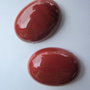 Cabochon jasp rosu 20x15 mm (2 buc)