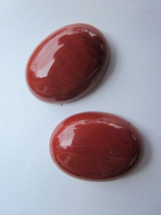 Cabochon jasp rosu 20x15 mm (2 buc)