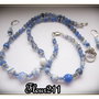 SET- AGATE CRABFIRE BLEU