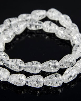 A1099 Cuart crackle picatura 11.5x8mm