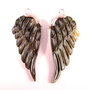 4243 - (2buc) Charms, aripa de inger, sidef (scoica de apa sarata)
