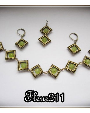 SET- AGATE OLIVE FATETATE