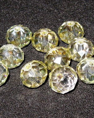 Cristale electro, 4x3 mm, aurii