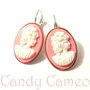 Cercei argintii CANDY CAMEO
