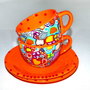 Set doua Cesti cu Farfurioare Poppies in Goa Garden From GOA Collection