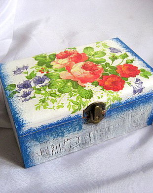 cutie lemn decorata 23480