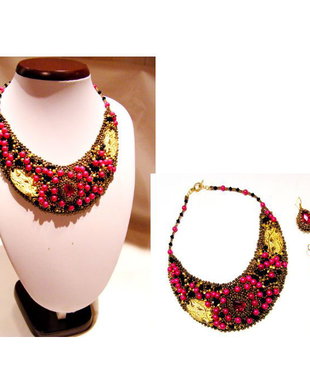 Set "fuchsia auriu"