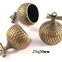 4312 - Charms / capacel, ghinda, bronz