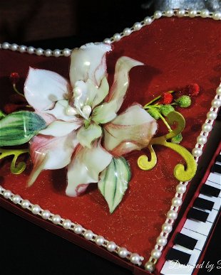 Felicitare handmade "Piano"