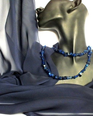 Esarfa BLEUMARIN – DARK NAVY din Colectia “SARABANDA CULORILOR RAFINATE”