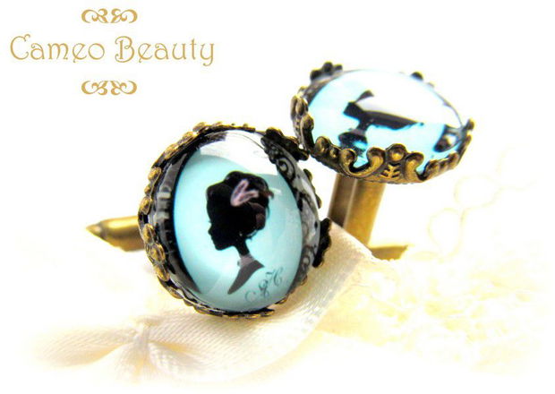 Butoni camee vintage CAMEO BEAUTY