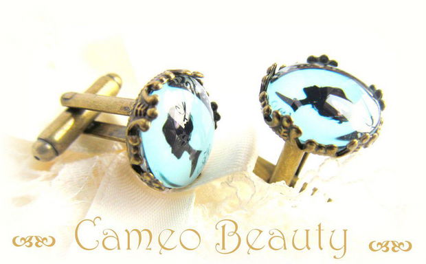 Butoni camee vintage CAMEO BEAUTY